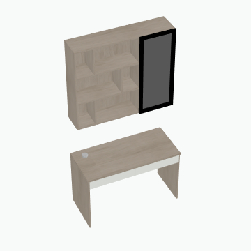 Brown Wardrobe Combination 3D Model for Stylish Bedrooms