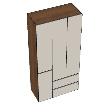 3D Model Paxton Upholstered Glider Recliner